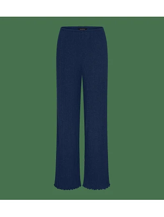 Versatile Rib Straight Trousers - Blue - TRIUMPH Blue - TRIUMPH Versatile Rib Straight Trousers - Blue - TRIUMPH Blue - TRIUMPH