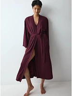 Amourette Jacquard Long Robe - Claret - TRIUMPH Claret - TRIUMPH Amourette Jacquard Long Robe - Claret - TRIUMPH Claret - TRIUMPH