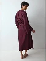 Amourette Jacquard Long Robe - Claret - TRIUMPH Claret - TRIUMPH Amourette Jacquard Long Robe - Claret - TRIUMPH Claret - TRIUMPH