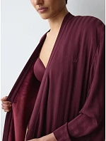 Amourette Jacquard Long Robe - Claret - TRIUMPH Claret - TRIUMPH Amourette Jacquard Long Robe - Claret - TRIUMPH Claret - TRIUMPH