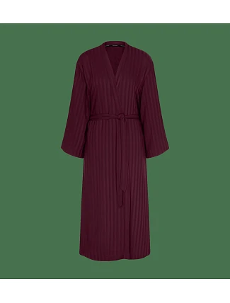 Amourette Jacquard Long Robe - Claret - TRIUMPH Claret - TRIUMPH Amourette Jacquard Long Robe - Claret - TRIUMPH Claret - TRIUMPH