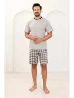 Pánské pyžamo Regina 502 v plné délce 2XL Pánské pyžamo Regina 502 v plné délce 2XL