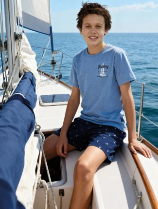 Pyžamo Cornette Young Boy 790/127 Pacific kr/r 134-164 Pyžamo Cornette Young Boy 790/127 Pacific kr/r 134-164