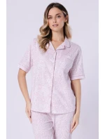 Pyžamo Leveza 1712 Dominika kr/r M-2XL bez zipu