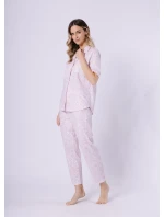 Pyžamo Leveza 1712 Dominika kr/r M-2XL bez zipu