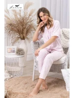 Pyžamo Leveza 1712 Dominika kr/r M-2XL bez zipu