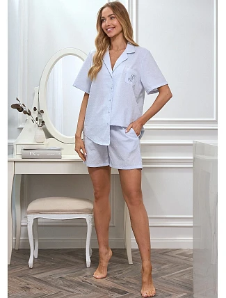 Pyžamo L&L 2613 po celé délce na zip S-XL