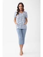 Pyžamo Luna 1304 kr/r 2XL-3XL L26 rozepínací