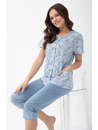 Pyžamo Luna 1304 kr/r M-XL L26 rozepínací