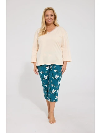 Pyžamo Cornette 1107/506 Ester 3/4 3XL–5XL