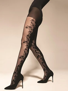 Punčocháče Gatta Trendy Floral vzor 03, 50 den, 2–4