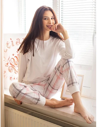 Pyžamo Key LNS 416 B26 dlouhé rukávy, velikosti S–XL