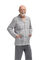 Pánské pyžamo Martel 403 Antoni III délka/r 3XL-4XL pyžamo na zip