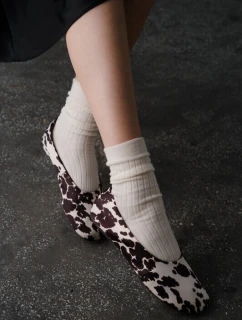 Dámské žebrované ponožky Steven art.130 Merino