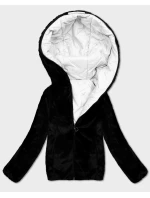 Bílo-černá oboustranná dámská bunda pro přechodné období S'West (B8546-2601)