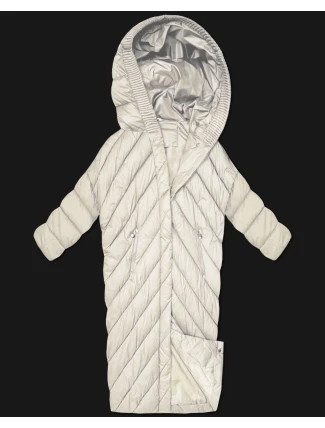 Zimní bunda netopýřího typu v barvě ecru Minority (P3-6026-12) Zimní bunda netopýřího typu v barvě ecru Minority (P3-6026-12)