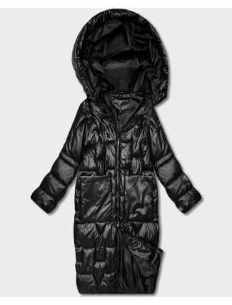 Černá dámská péřová bunda pro přechodné období v délce ke kolenům Goodlookin (T3-2623#-1) Černá dámská péřová bunda pro přechodné období v délce ke kolenům Goodlookin (T3-2623#-1)