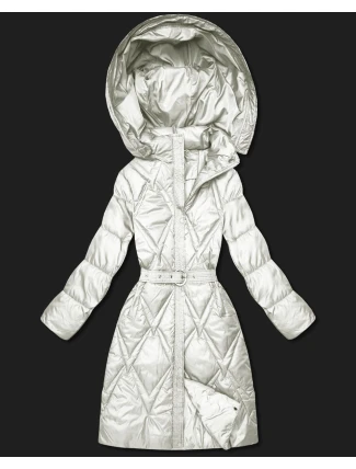 Prošívaný kabát pro přechodné období v barvě ecru s kapucí Goodlookin (Y3-9215-12) Prošívaný kabát pro přechodné období v barvě ecru s kapucí Goodlookin (Y3-9215-12)