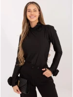 Černá dámská halenka s růžemi Goodlookin (272611) Černá dámská halenka s růžemi Goodlookin (272611)