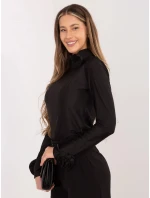 Černá dámská halenka s růžemi Goodlookin (272611) Černá dámská halenka s růžemi Goodlookin (272611)