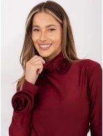 Dámská halenka ve vínové bordó barvě s růžemi Goodlookin (272611) Dámská halenka ve vínové bordó barvě s růžemi Goodlookin (272611)
