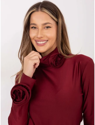 Dámská halenka ve vínové bordó barvě s růžemi Goodlookin (272611) Dámská halenka ve vínové bordó barvě s růžemi Goodlookin (272611)