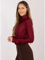 Dámská halenka ve vínové bordó barvě s růžemi Goodlookin (272611) Dámská halenka ve vínové bordó barvě s růžemi Goodlookin (272611)