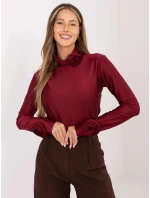 Dámská halenka ve vínové bordó barvě s růžemi Goodlookin (272611) Dámská halenka ve vínové bordó barvě s růžemi Goodlookin (272611)