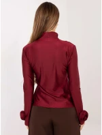 Dámská halenka ve vínové bordó barvě s růžemi Goodlookin (272611) Dámská halenka ve vínové bordó barvě s růžemi Goodlookin (272611)