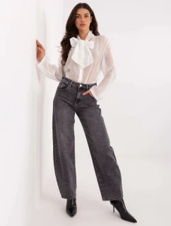 Šedé dámské džínové kalhoty typu balloon fit Goodlookin (RE3222)