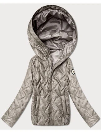 Cienka pikowana kurtka damska Goodlookin beżowa (B8573-12)