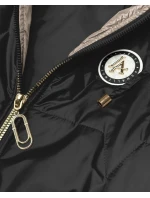 Cienki bezrękawnik z kontrastowym wykończeniem Goodlookin czarny (B8583-1)