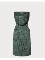 Cienki bezrękawnik z kontrastowym wykończeniem Goodlookin khaki (B8583-11)