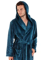 župan Siena s kapucí pánský Mineral Blue župan Siena s kapucí pánský Mineral Blue