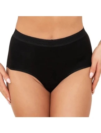 Dámské kalhotky Fiore maxi black - ITALIAN FASHION