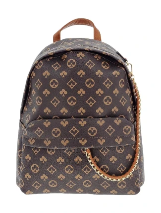 Módní dámský batoh hnědý 8V4SH - SARA MODA