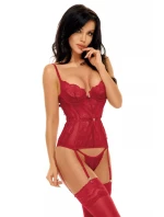 Dámský korzet Ravenna corset cherry - BEAUTY NIGHT FASHION Dámský korzet Ravenna corset cherry - BEAUTY NIGHT FASHION