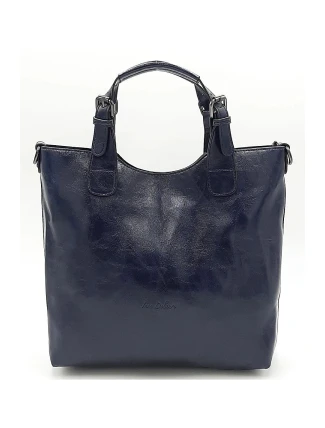 Luxusní tmavě modrá dámská kabelka BX5KM - Ines Delaure