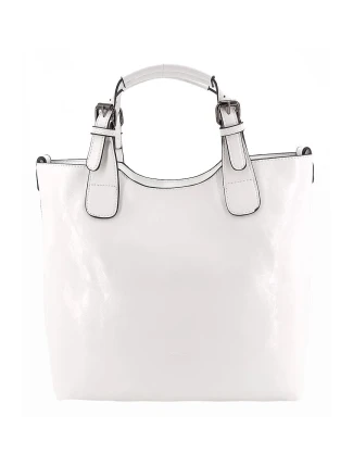 Luxusní bílá dámská kabelka 6DQBA - Ines Delaure