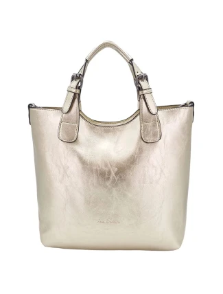 Módní zlatá dámská kabelka 2QAAG - Ines Delaure