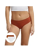 Dámské kalhotky 2 ks DIM BODY TOUCH MIDI BRIEF 2x - DIM - cihlová