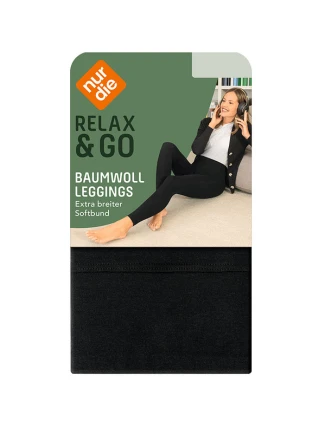 Dámské bavlněné legíny NUR DIE BAUMWOLL LEGGINGS - NUR DIE - černá Dámské bavlněné legíny NUR DIE BAUMWOLL LEGGINGS - NUR DIE - černá