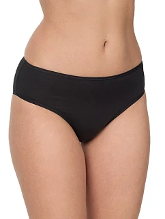 Dámské kalhotky vysokého střihu 2 ks NUR DIE COTTON MIDISLIP 2x - NUR DIE - černá