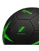 Fotbalový míč Meteor Spin 5 černý/zelený Fotbalový míč Meteor Spin 5 černý/zelený