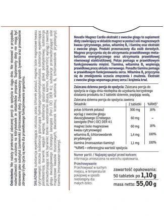 Novativ Magnesium Cardio 50 potahovaných tablet Novativ Magnesium Cardio 50 potahovaných tablet