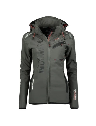 Geographical Norway dámská softshellová bunda Reine Grey/Black Lady 007 (WU6099F/GN Grey/Black)