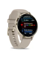 Hodinky Garmin Venu 3S 41mm béžové barvy