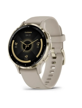 Hodinky Garmin Venu 3S 41mm béžové barvy