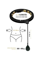 Černá/zlatá HHM13 Magnetická sada Hula Hop s počítadlem HMS + černý zeštíhlující pás BR163 Černá/zlatá HHM13 Magnetická sada Hula Hop s počítadlem HMS + černý zeštíhlující pás BR163