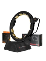 Černá/zlatá HHM13 Magnetická sada Hula Hop s počítadlem HMS + černý zeštíhlující pás BR163 Černá/zlatá HHM13 Magnetická sada Hula Hop s počítadlem HMS + černý zeštíhlující pás BR163